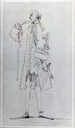 Carlo Maria Broschi, „Il Farinelli” (tusz na papierze)